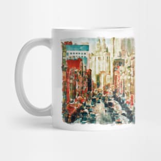 Winter in Chinatown - New York Mug